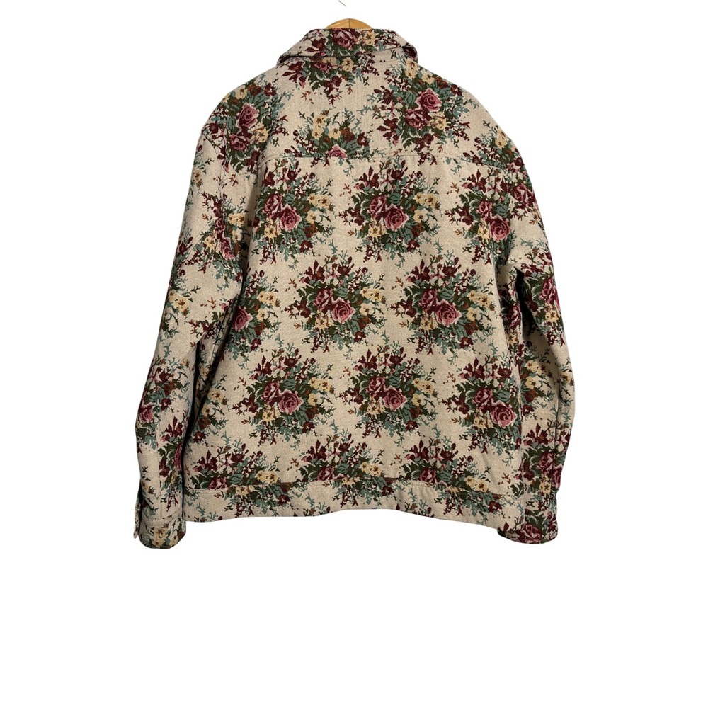 URBAN OUTFITTERS Floral Tapestry Woven Zip Up Jacket - Picture 4 of 10